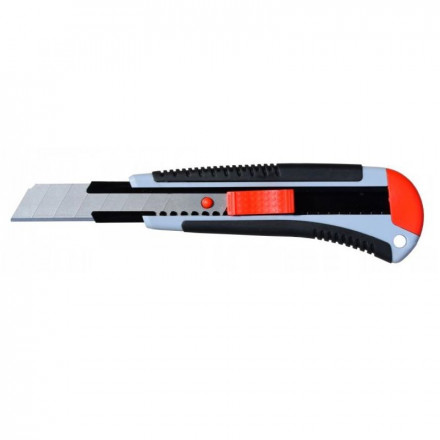 P18GABR Utility Knife 18mm, Rubber Handle 