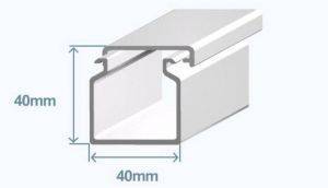 40X40 TRUNKING WHITE 
