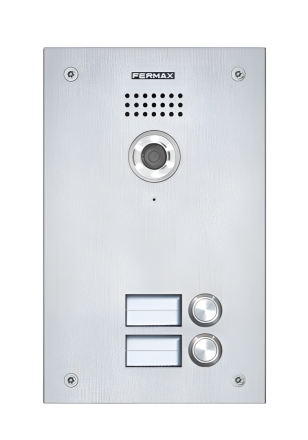 1672 MARINE SIP IP Video Panel, 2 Buttons, 2MPix Camera, Gray, PoE/12-24V DC, SIP, RTSP, IP54, IK09 