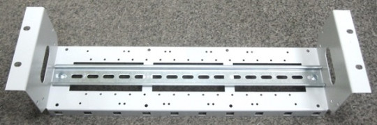 19" 3U panel with DIN rail 