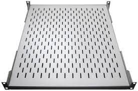 1U Shelf 650mm, 4 fixing points, adjustable 