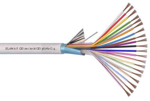 20x0.22mm² shielded cable, ELAN, Eca, 100m 