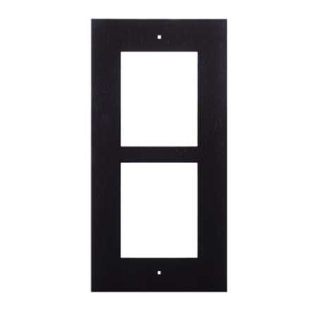 2N® IP Verso - Frame for flush installation, 2 modules - black, 9155012B 