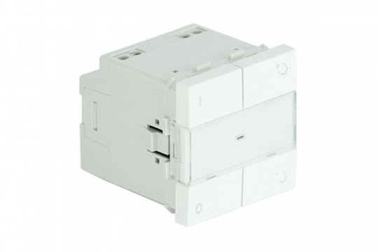 DIMMER RLC SWITCH - 2 MODULES MAT WHITE 