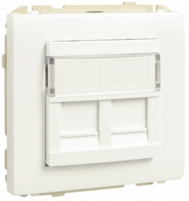 50450 SMF RJ45 Double socket, sand sp. 
