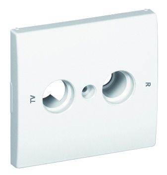 COV PLATE F/R-TV SOCK MULTIBRAND 2 OUTP IVORY 