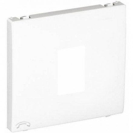 COVER PLATE F/TELEPHONE SOCKET WHITE 