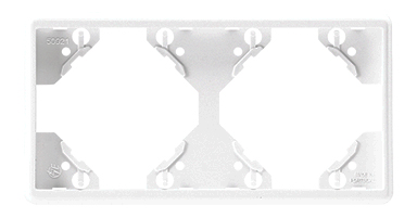 50921 TBM Double frame, horizontal, matt white 