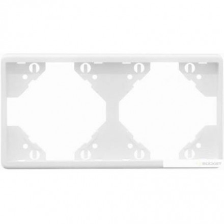 50921 TPL Double Horizontal Frame, Platinum 