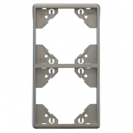 DOUBLE VERTICAL FRAME SILVER 
