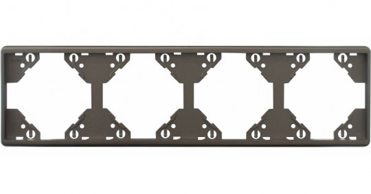 FOUR-GANG HORIZONTAL FRAME GRAPHITE 