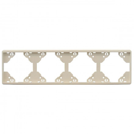 FOUR-GANG HORIZONTAL FRAME IVORY 
