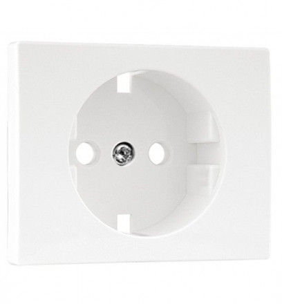 COVER PLATE F/EARTH SOCKET (SKO TYPE) WHITE 