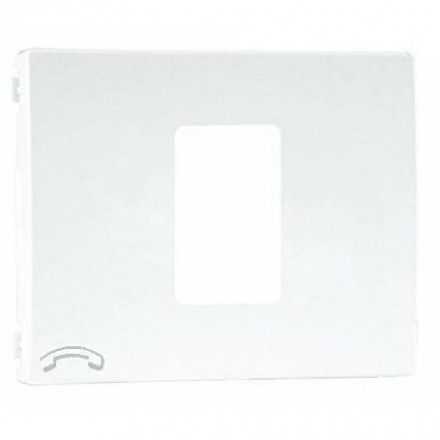 COVER PLATE F/TELEPHONE SOCKET IVORY 