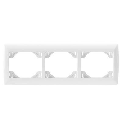 TRIPLE HORIZ FRAME WHITE 