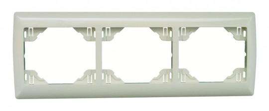 TRIPLE HORIZ FRAME IVORY 