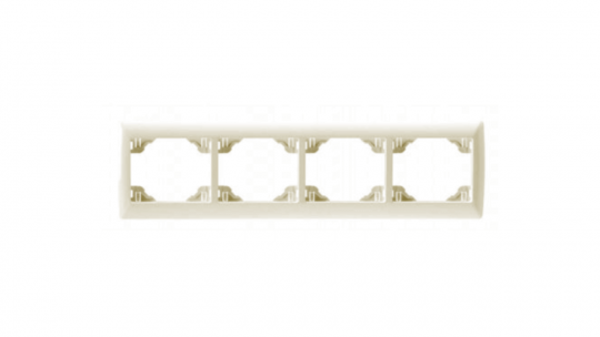 FOUR-GANG HORIZ FRAME IVORY 