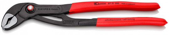 87 21 300 Pliers KNIPEX "Cobra" Quick Set, 300 mm 