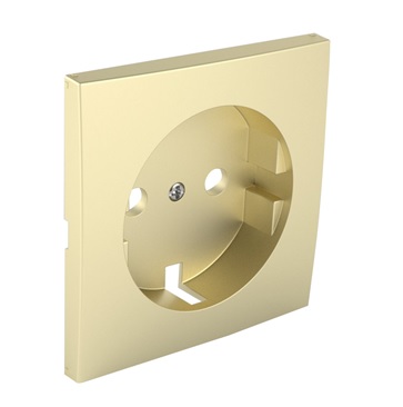 COVER PLATE F/EARTH SOCKET (SKO TYPE) GOLDEN 