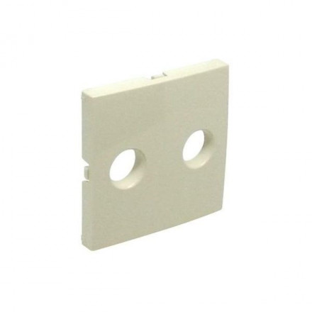 COV PLATE F/R-TV SOCK MULTIBRAND 2 OUTP PEARL 