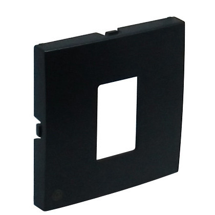90751 TPM Cover Plate for Single RJ45 Socket, Matte Black 