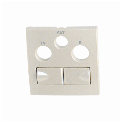 90773 TPE R TV-SAT 2x RJ-45 lizdo dangtelis, perlo spalvos 