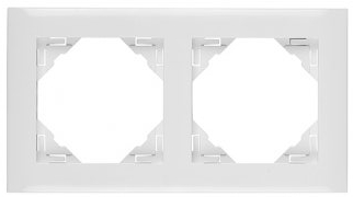 90920 TBR Double Frame, White 