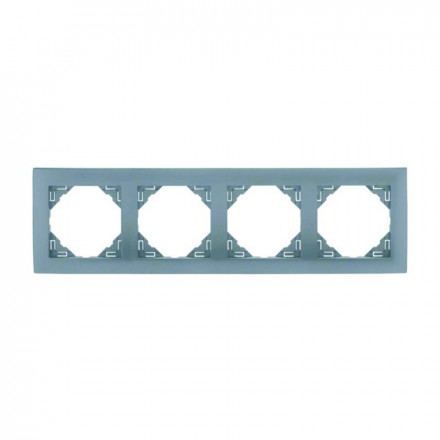 FOUR-GANG FRAME ALUMINIUM 