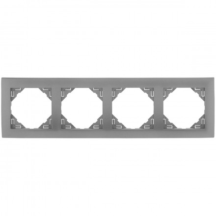 FOUR-GANG FRAME GRAY 