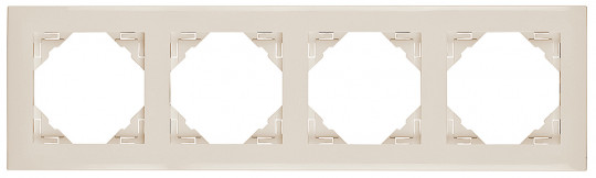 FOUR-GANG FRAME IVORY 