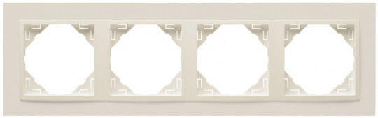 FOUR-GANG FRAME IVORY/IVORY 