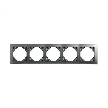 FIVE-GANG FRAME GRAY 