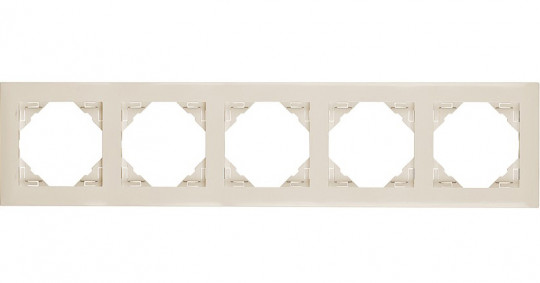 FIVE-GANG FRAME IVORY 