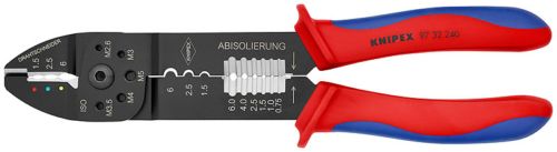 97 32 240 KNIPEX pliers for cutting, stripping 0.75-6mm² wire; 