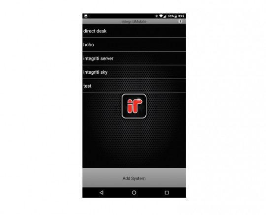 996926 Integriti Smartphone-Server interface 