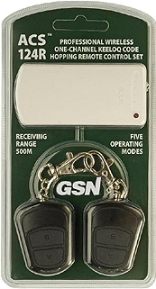 ACS-124R radio receiver set 1 channel, 2 remote controls, up to 500m, 24V AC/DC 