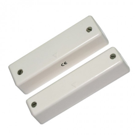 D70 large surface contact complete with a leaf tamper switch, white 