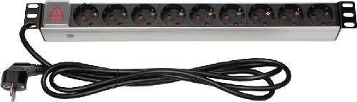 19" rack PDU 9X220V with switch 
