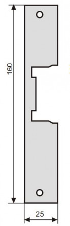 Electromagnetic damper mounting plate, 160 mm. 