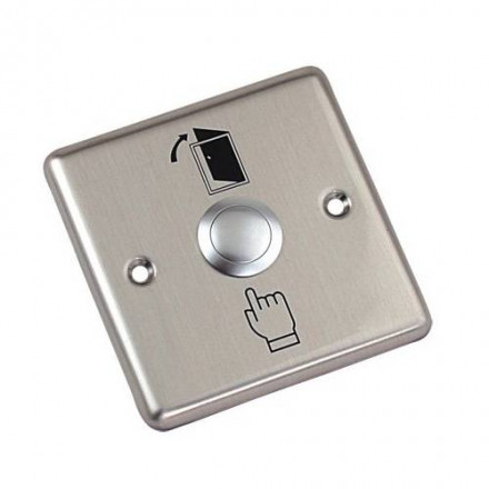 PW4 exit button, flush mounting, NO, 86x86x3mm 
