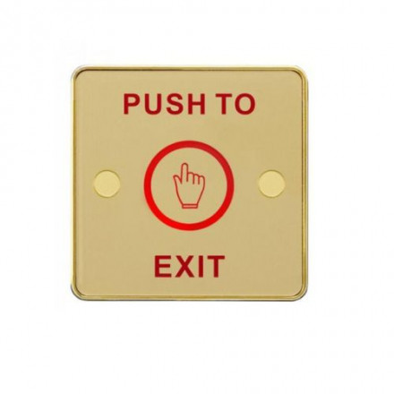 SBW86T exit button, overhead, NO/NC, detector, IP65, 86x86x16mm 
