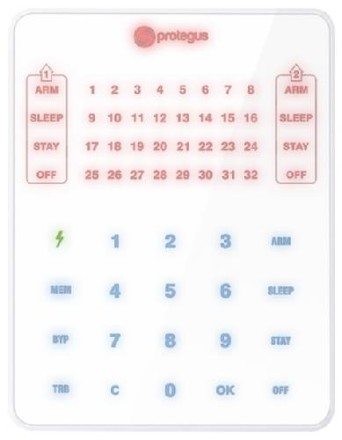 SK-LED TouchPad 32 zones LED keyboard Protegus 