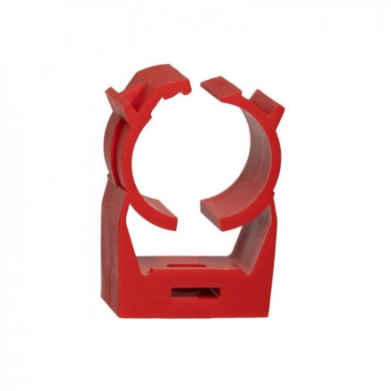 ABS Pipe Clips Red 25-27 mm 