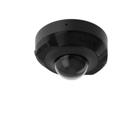 DomeCam Mini 5Mpix DOME IP kamera , 2,8mm (100°) , IR iki 15m, mikrofonas, microSD,IP65, juoda, Ajax 