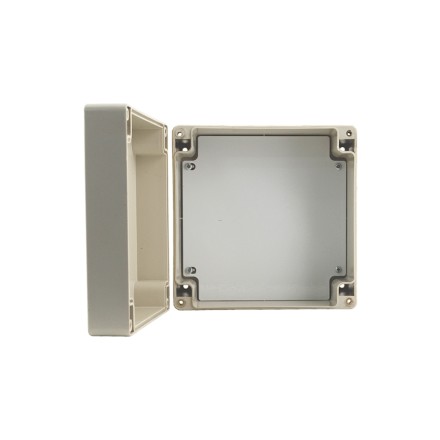 AWO603 plastic box with mounting plate, 160x160x90, IP65 