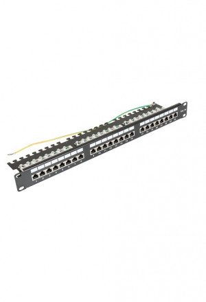 CAT5e 19" FTP 24 slots 1U panel, KELine 