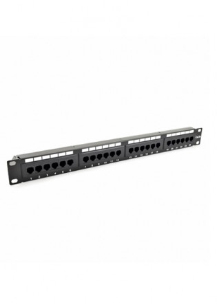 CAT5e 19" UTP 1U 24 port patch panel 