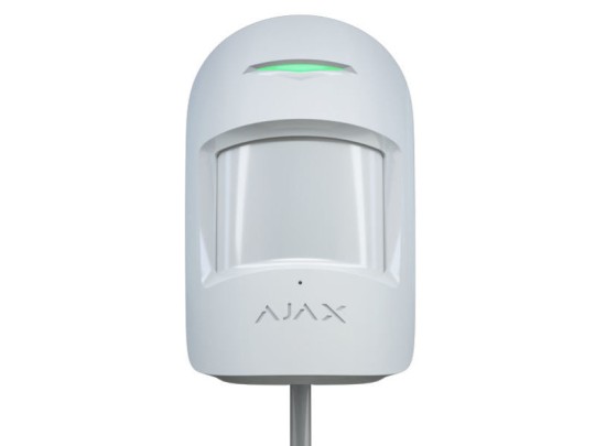 CombiProtect Fibra Motion and Glassbreak Detector, 12m, 88.5°, PET 20kg, White, Ajax 