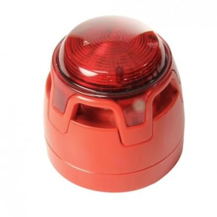 CWSS-RB-S7 indoor siren with flash, 12-24V, EN54-23 