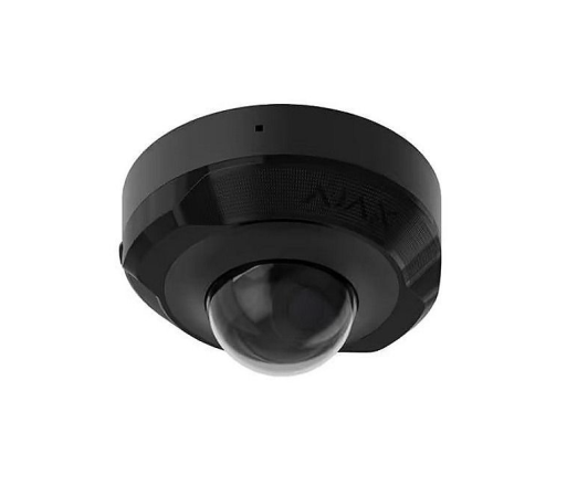DomeCam Mini 8Mpix DOME IP kamera , 2,8mm (100°) , IR iki 15m, mikrofonas, microSD, IP65,juoda, Ajax  76023.214.BL1